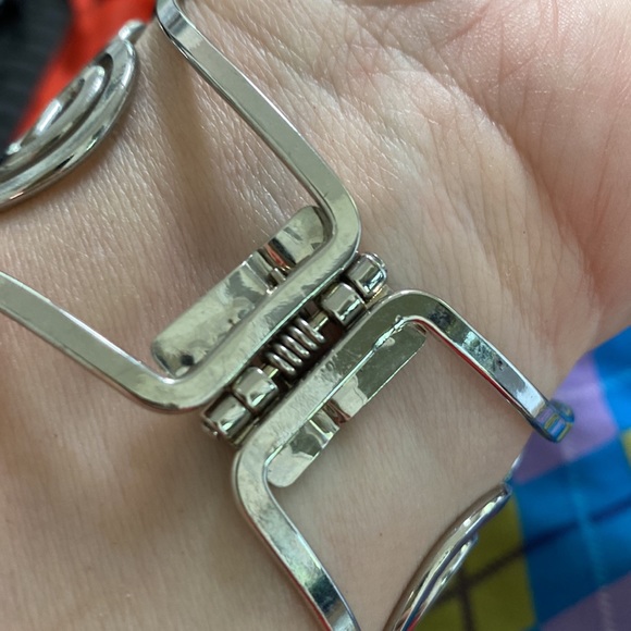 Black and Silver Clamp Bracelet - Picture 3 of 3